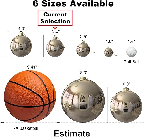 Vista 138 de 18 esferas medianas decorativas navideñas para árbol de Navidad, inastillables, para colgar, color púrpura, 2.5 pulgadas, paquete de 18