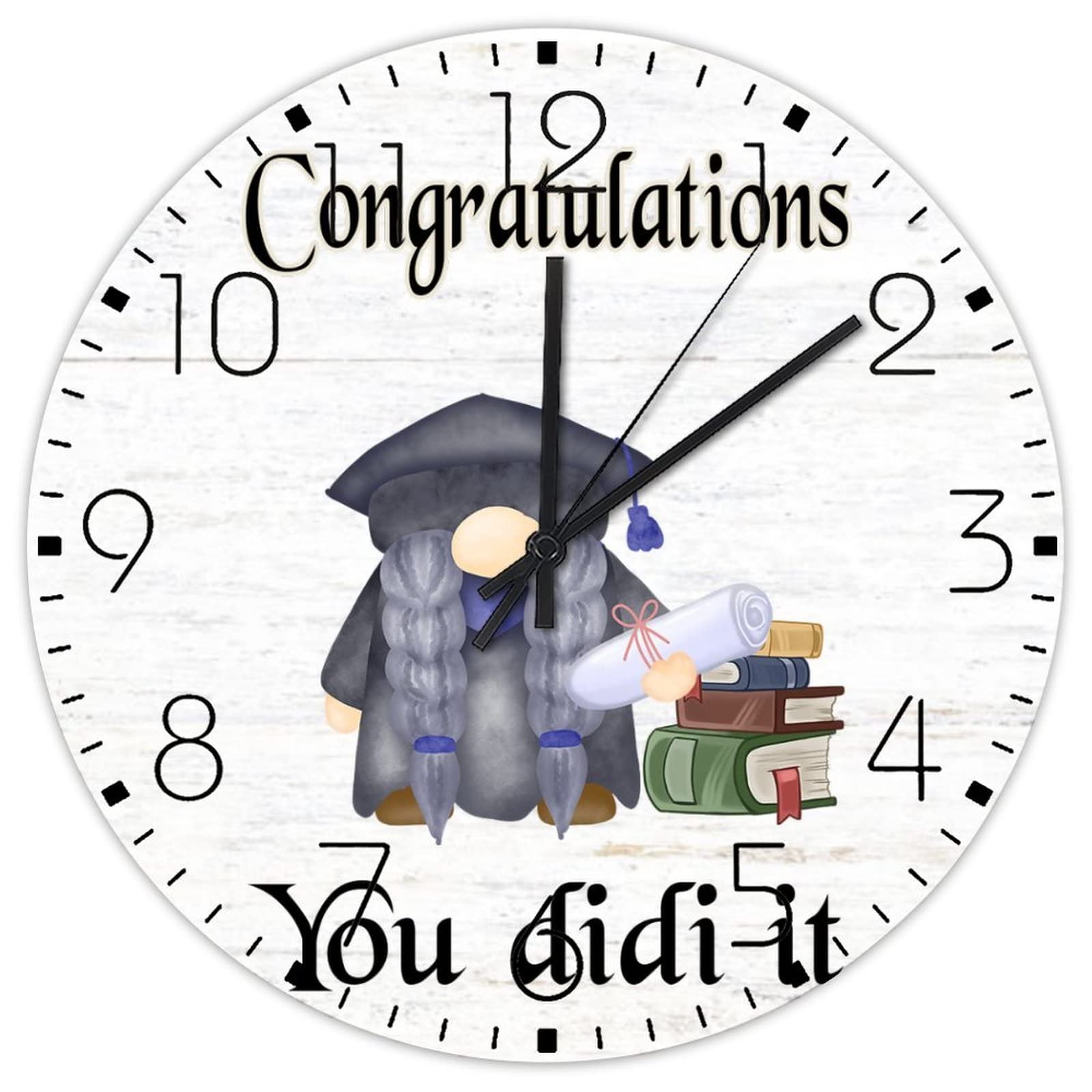 Horloge murale félicitations You Did It cadeau de diplôme