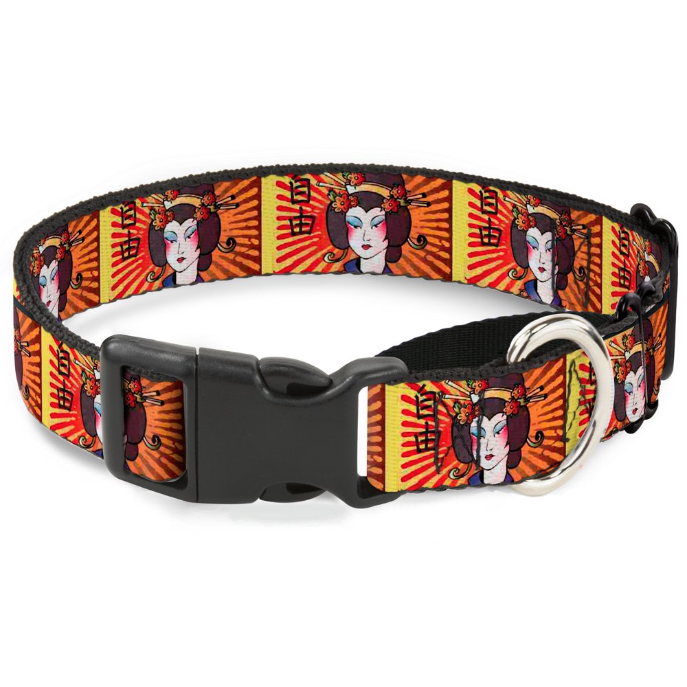 Buckle-Down Martingale Hundehalsband – Fischgrätenmuster, 2,5 Cm Breit, Halsumfang 28–43 Cm
