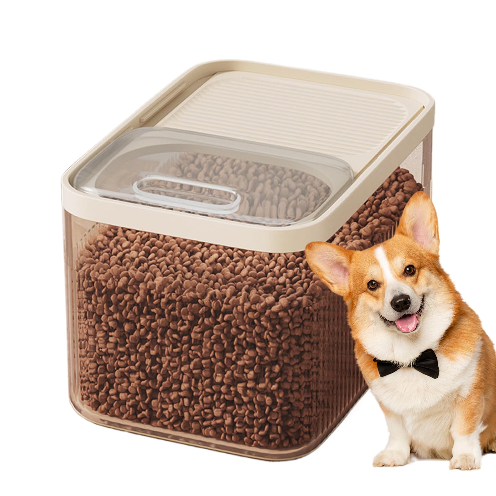 Hundefutter Lagerbehälter,Großer Lagerraum Hundefutter Lagerbehälter | Fütterungsstation Lagerraum Für Hundekatze Welpen Kätzchen Vogelfutter Weizen Bohnen Snacks