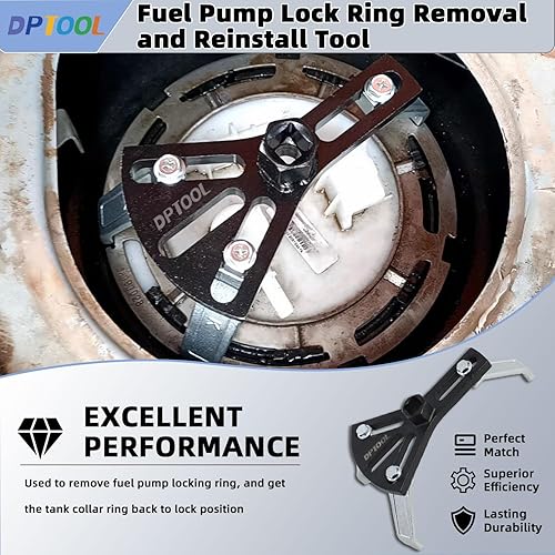 Miniatura 2 de Herramienta de extracción y reinstalación del anillo de bloqueo de la bomba de combustible, tapa de combustible ajustable, cubierta de tanque de 5.2