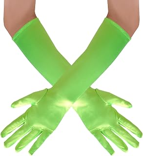 Long Opera Party 20s Satin Gloves Stretchy Elbow Length Wedding 15 Inch Classic