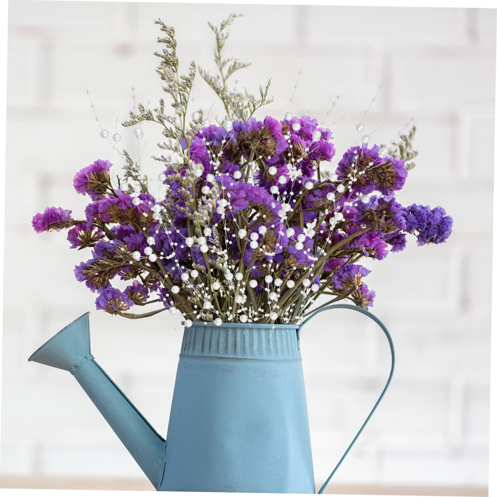 Alipis 5 Rollen Perlenschnur Vase Dekoration Perlenschnur Perlenkette DIY Zuschneidbar für Schwimmkerzen Hochzeiten Weihnachtsfeiern Tischdeko Elegant und Vielseitig