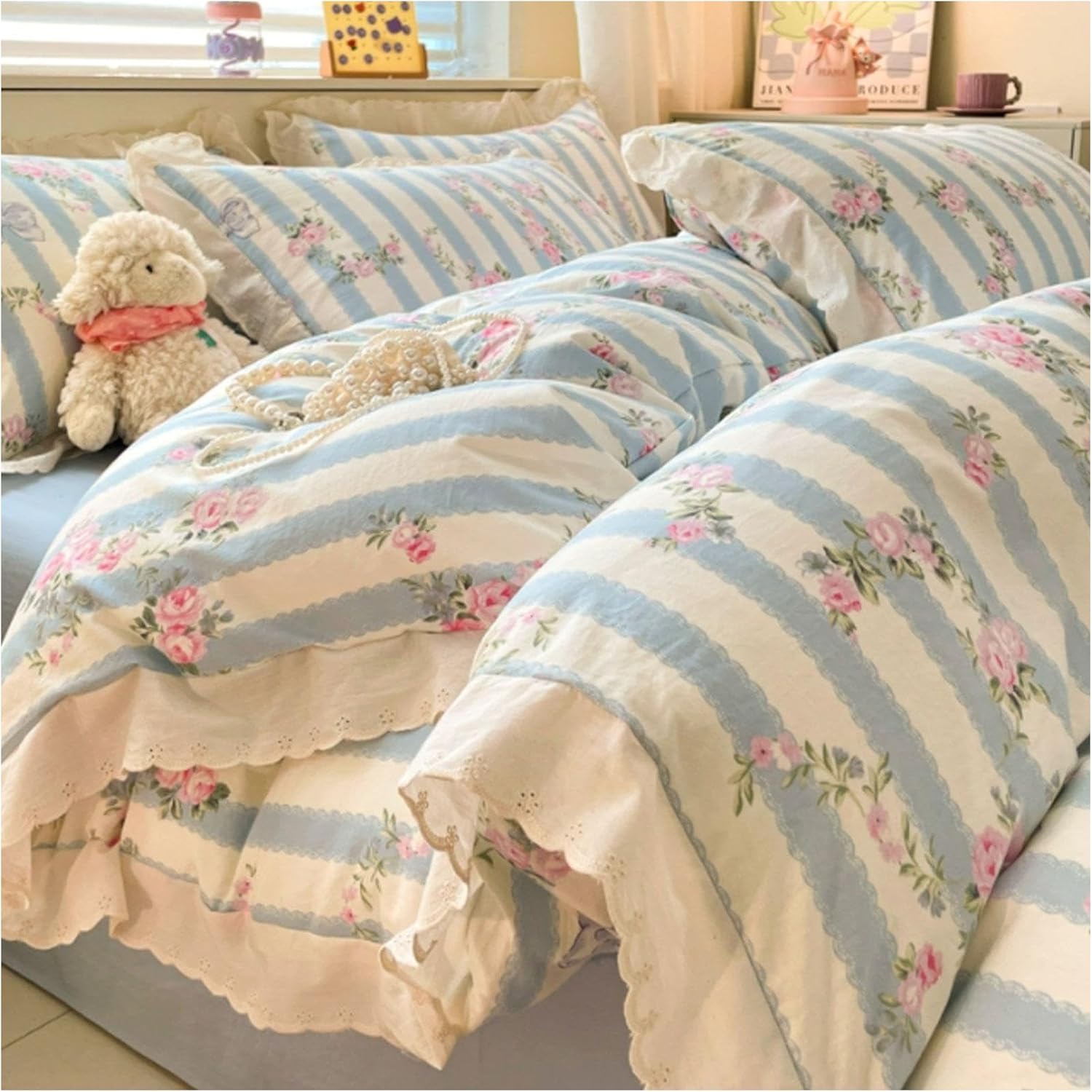 Cotton Bedding Sets Four-Piece Bedding Sets Washable Bedding Sets Multi-Purpose Bedding Sets Dormitory Home Bedding Sets