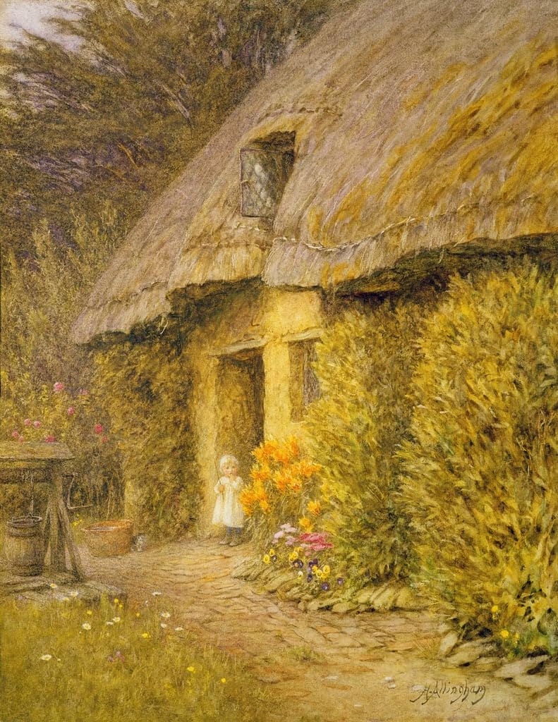 Affiche impression toile Helen Allingham décoration murale salon 60x90