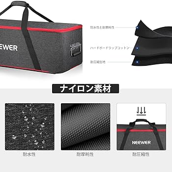 NEEWER スタジオ写真機材用トロリーキャリーバック Amazon | Neewer 写真スタジオ機器ケース ローリングバッグ