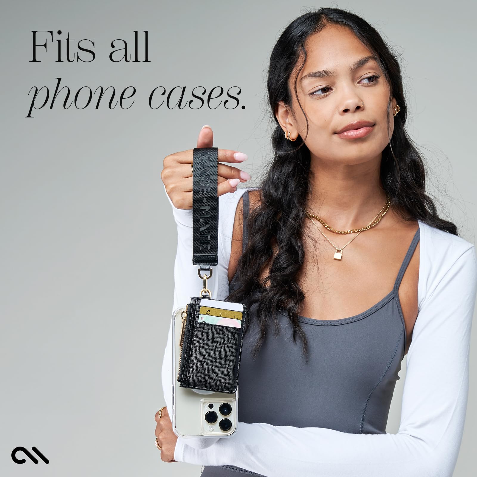 wristlet wallet with phone holder