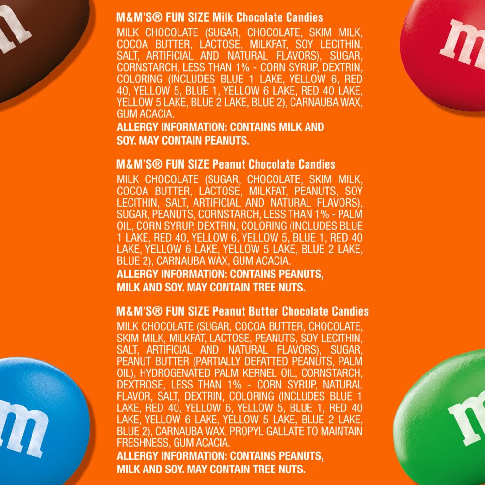 M&M'S Original, Peanut, Peanut Butter Variety Pack Fun Size Chocolate Candy Bulk Pack, 85.23 oz, 150 Pieces ( Packaging may vary )