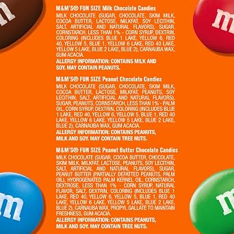M&M'S Original, Peanut, Peanut Butter Variety Pack Fun Size Chocolate Candy Bulk Pack, 85.23 oz, 150 Pieces ( Packaging may vary )