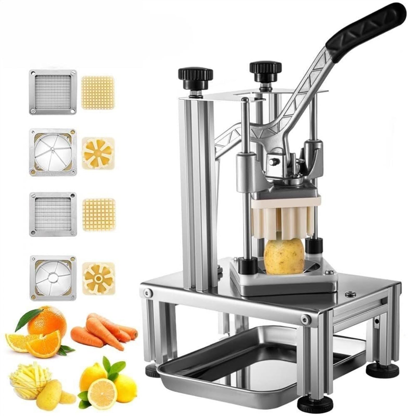 Vegetable Fruit Chopper SlicerVegetable Slicer Electric Electric Vegetable Cutters,Commercial French Fry Cutters,Easy Dicer
