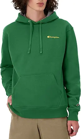 Champion Men'S Hoodie, Powerblend, Fleece Men'S Hoodie, Comfortable Men'S Sweatshirt, Script Logo (Reg. Or Big & Tall)