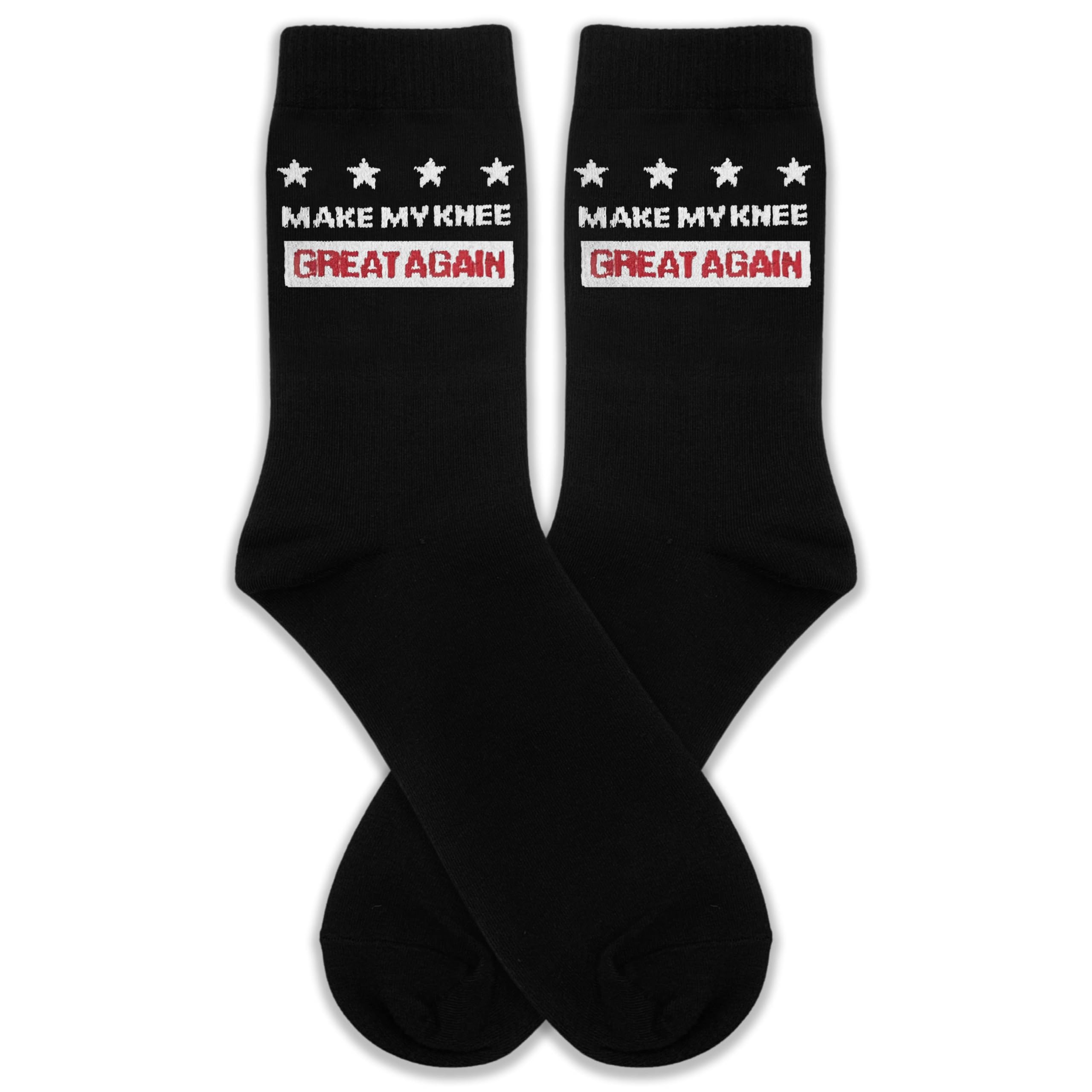 "Make My Knee Great Again Knee Recovery Socks - Funny Support Gift for Surgery Patients & Athletes.(110)