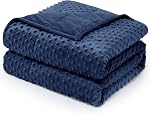 Wemore Weighted Blanket for Adults Queen Size 20 lb, Soft Heavy Blanket for Stress Relief and Sleep Promotion, Breathable Blanket for All-Season with Glass Beads, Dark Green 60 x 80 inches | Great for Reading, Napping, Relaxing, Stress Relief & Bette
