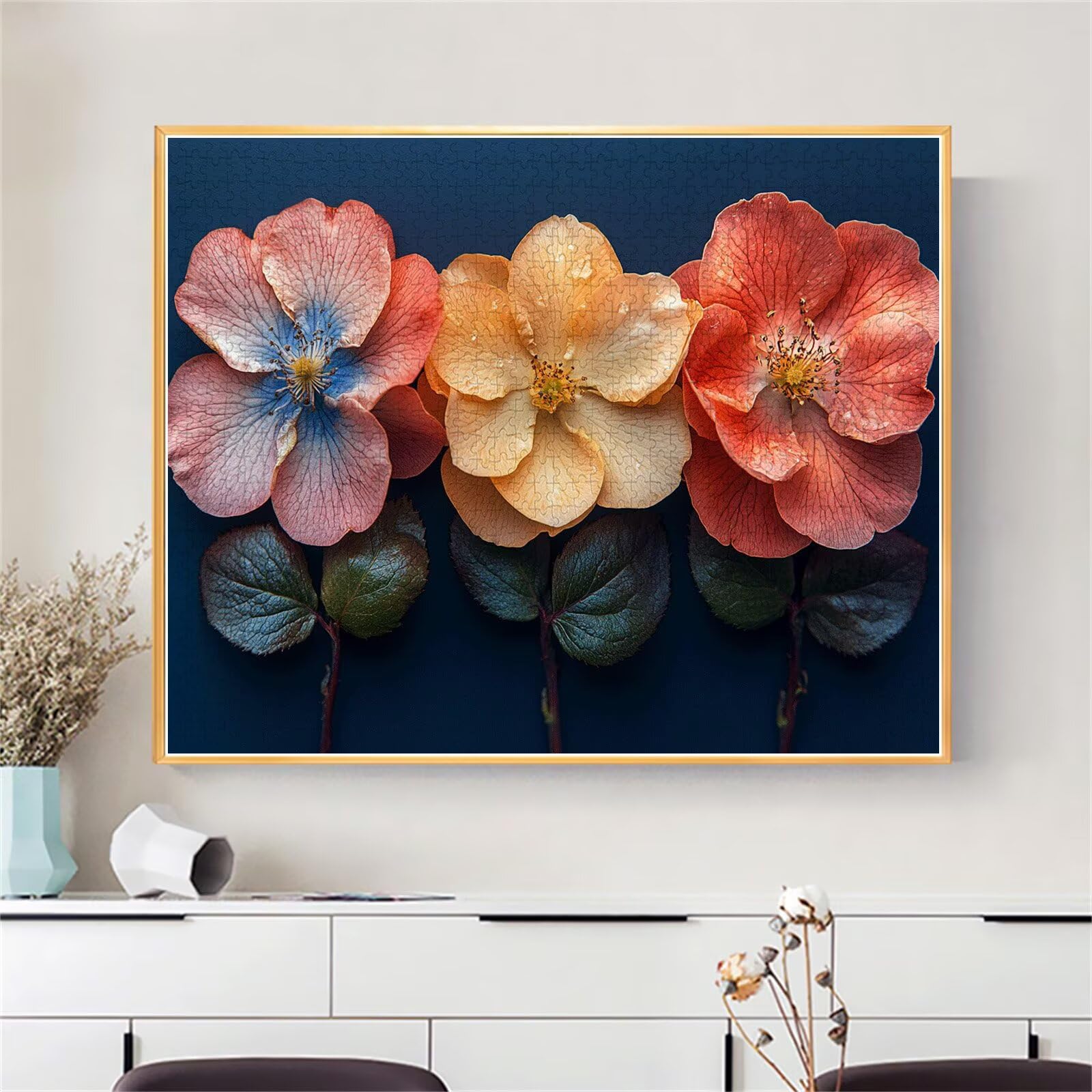 Blume Puzzle für Erwachsene Kinder Anspruchsvoll 5000 Teile Impossible Klassische Puzzles Schwer Anlage ab 8 9 10 Jahre Mädchen Jungen Jigsaw Kunst Educa,für Dekoration und Geschenke 105x156cm t-347