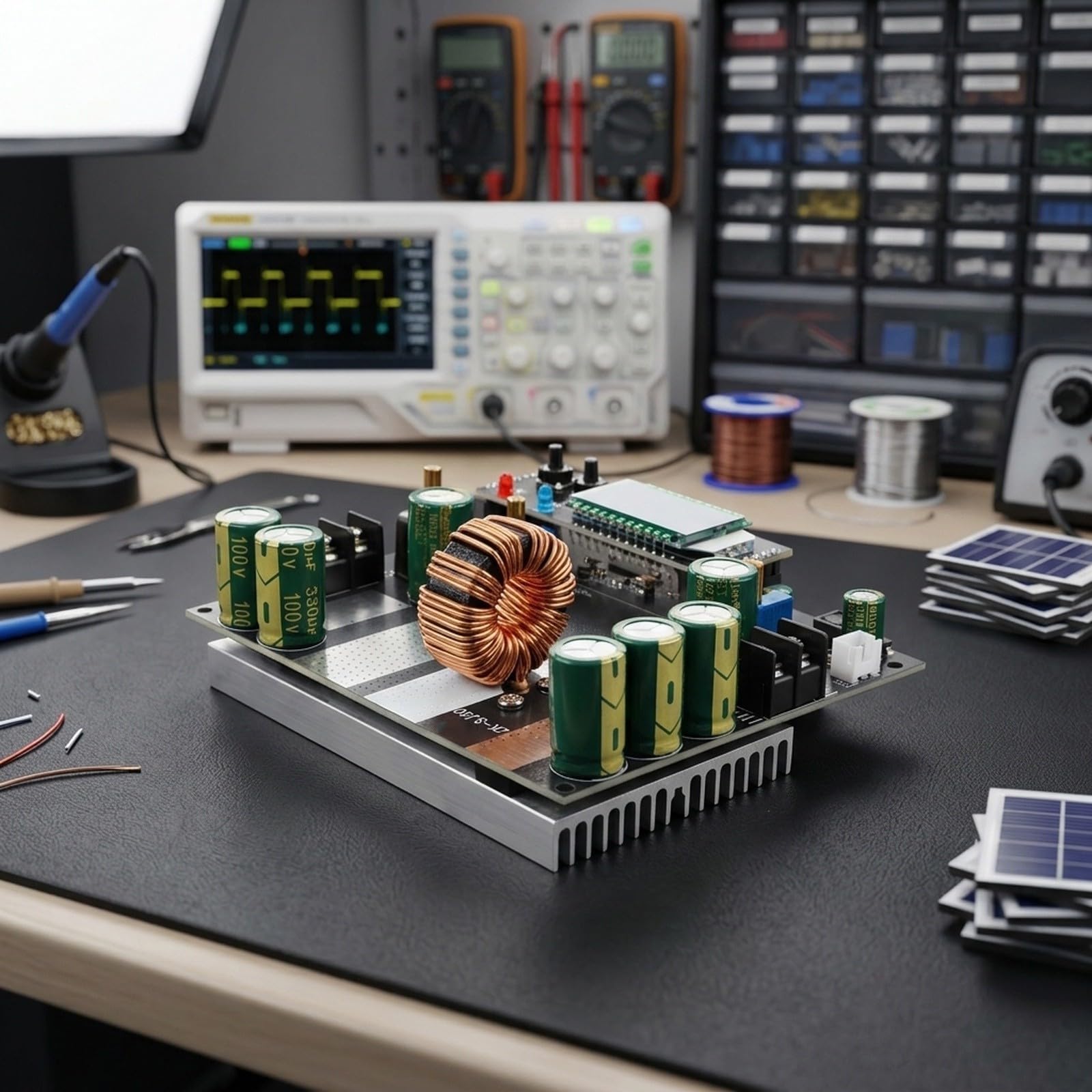 Contrôleur solaire Buck-Boost 700 W MPPT DC 6-80 V (avec écran)