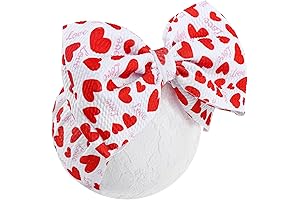 Valentines Day Gift for Baby Girl - Red Heart Headband