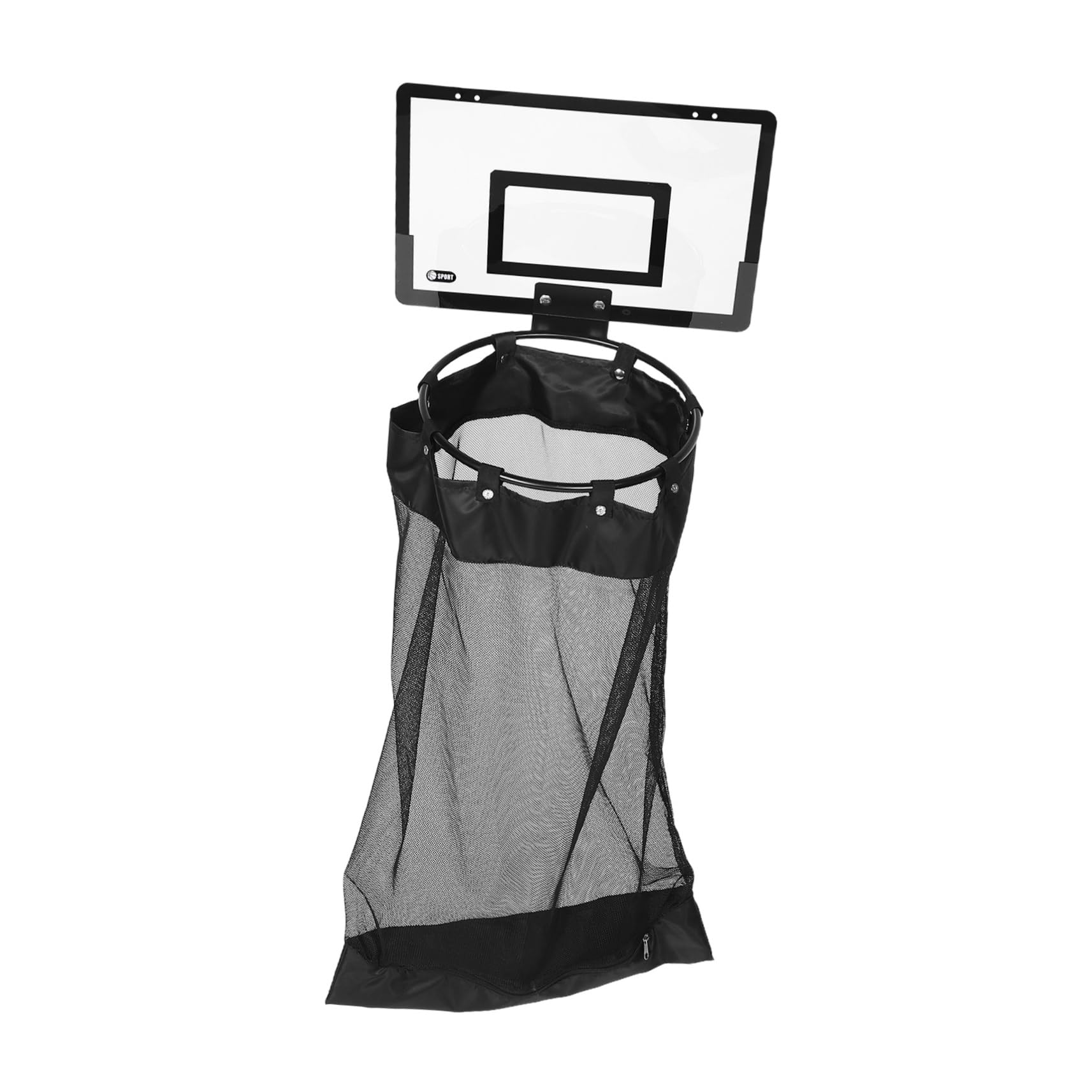 VALICLUD Cesto Portabiancheria Da Appendere Con Cerniera: Cesto Portabiancheria in Rete A Forma Di Canestro Da Basket Da Appendere Alla Porta - Organizer Salvaspazio Per Dormitorio