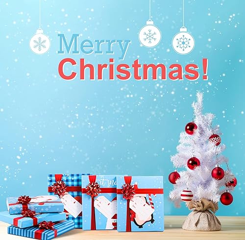 Miniatura 5 de Outus Caja para tarjetas de regalo de Navidad con lazos y etiquetas, tarjetas de regalo de Feliz Navidad, cajas de regalo mini cajas de regalo para