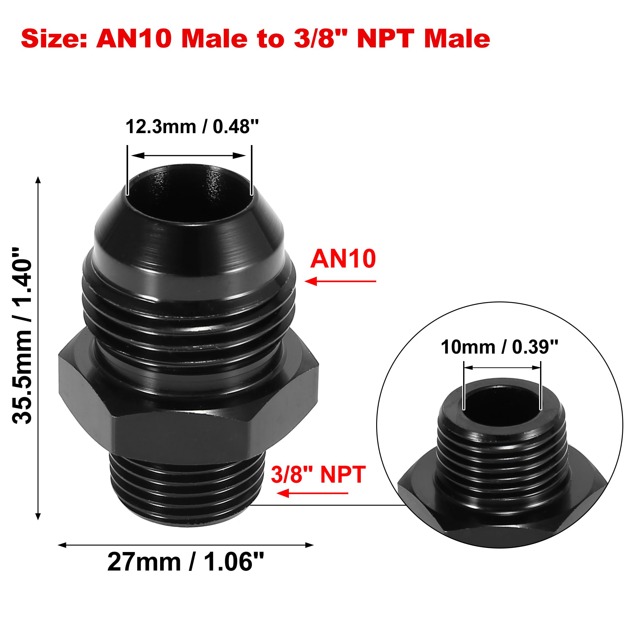 Amazon.co.jp: X AUTOHAUX オイルクーラー フィッティング アダプター