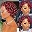 Red Short Curly Wigs Pixie Cut Lace Front Wig 6 inch Human Hair 13X1 Short Burgundy Human Hair Wigs HD Lace Front Wig Plucked Pixie Curly Wigs for Black Women (6 Inch, Red)