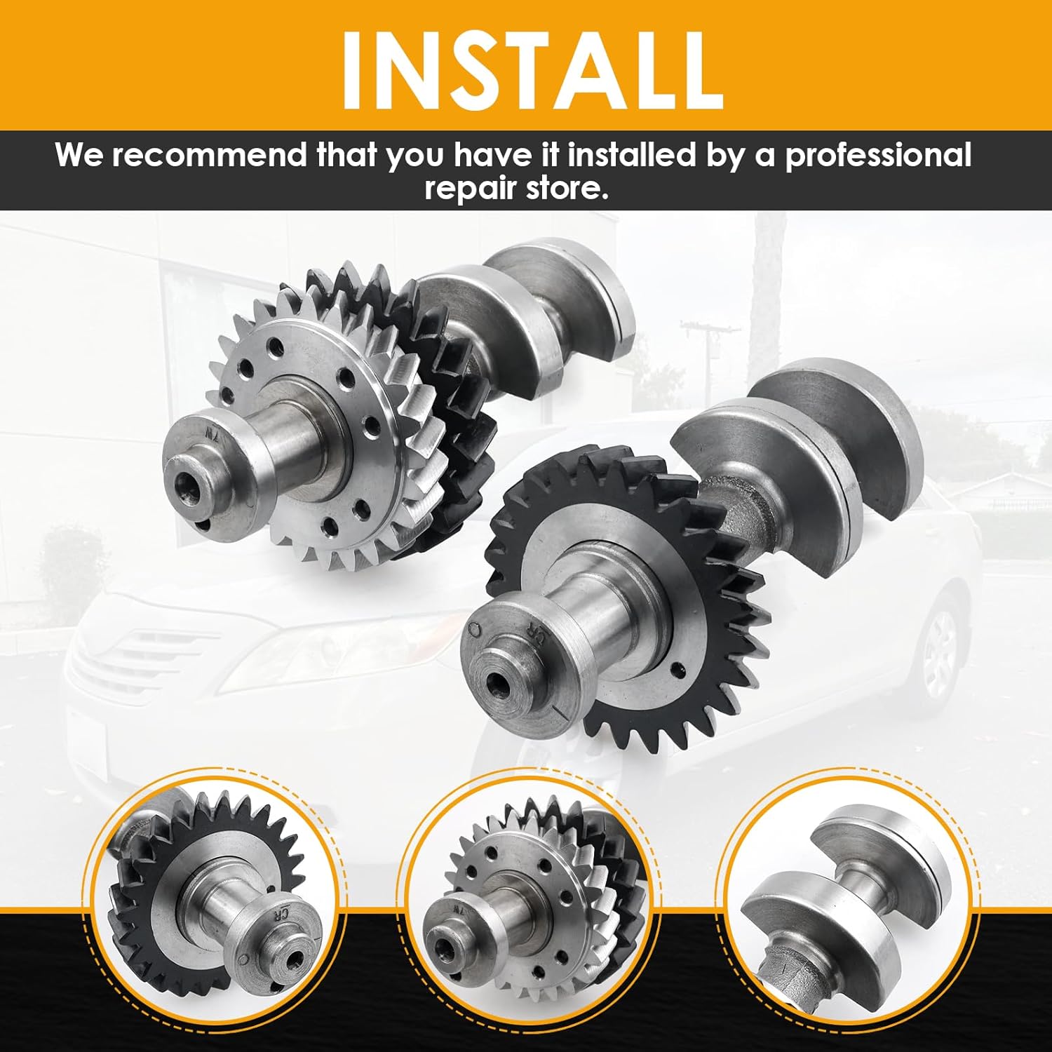 13601-28021 13602-28020 Engine Balance Shaft Set Compatible with Corolla Solara Matrix Camry tC 2AZ-FE 2.4L