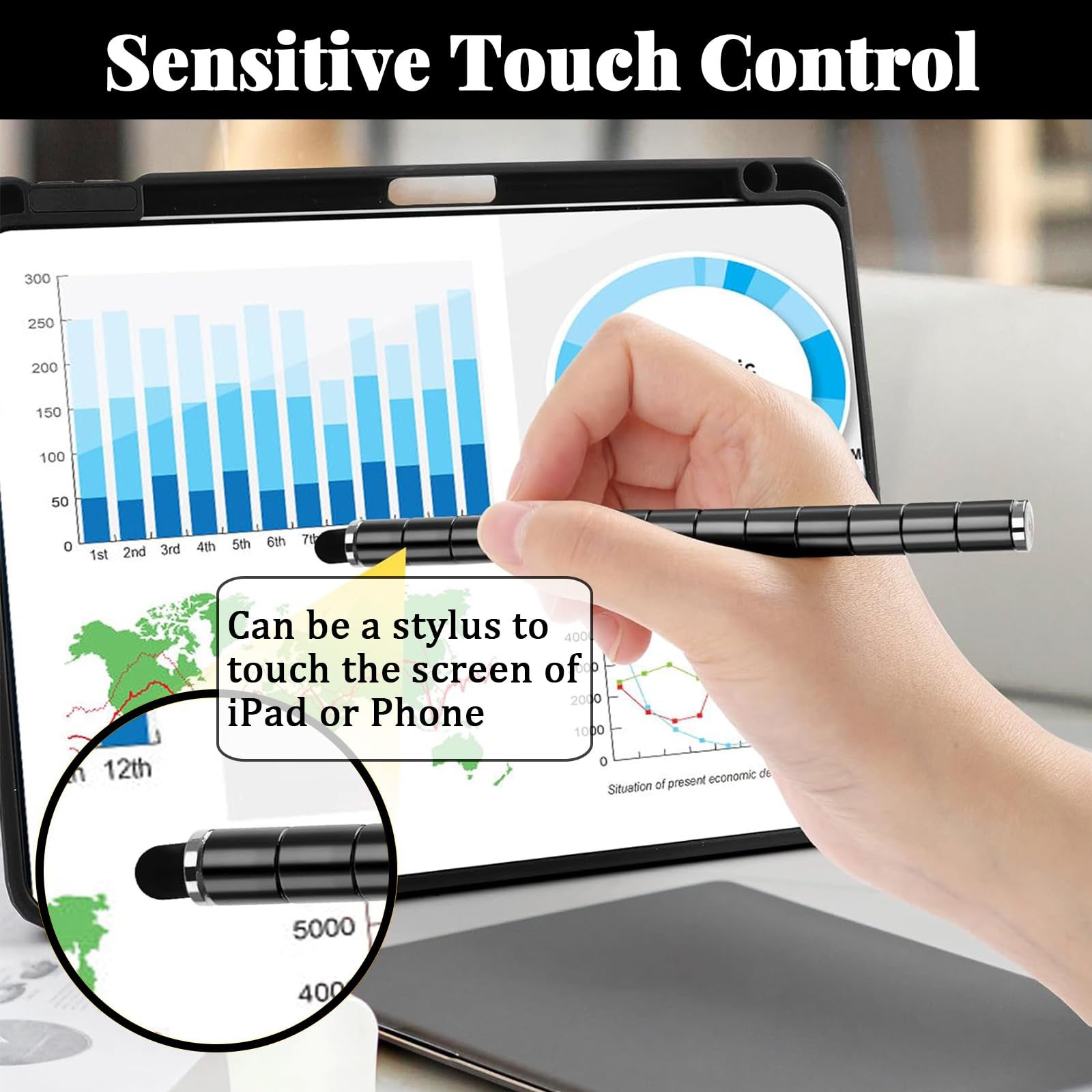 YAAVAAW Fidget Magnetic Pen Silver Magnet Pen Fidget Toys for Teen,Magnet Ballpoint Writing Pens Decompression Magnetic Sculpture Pens for Kids,Adults,Men,Women Christmas Stocking Fillers - Image 4
