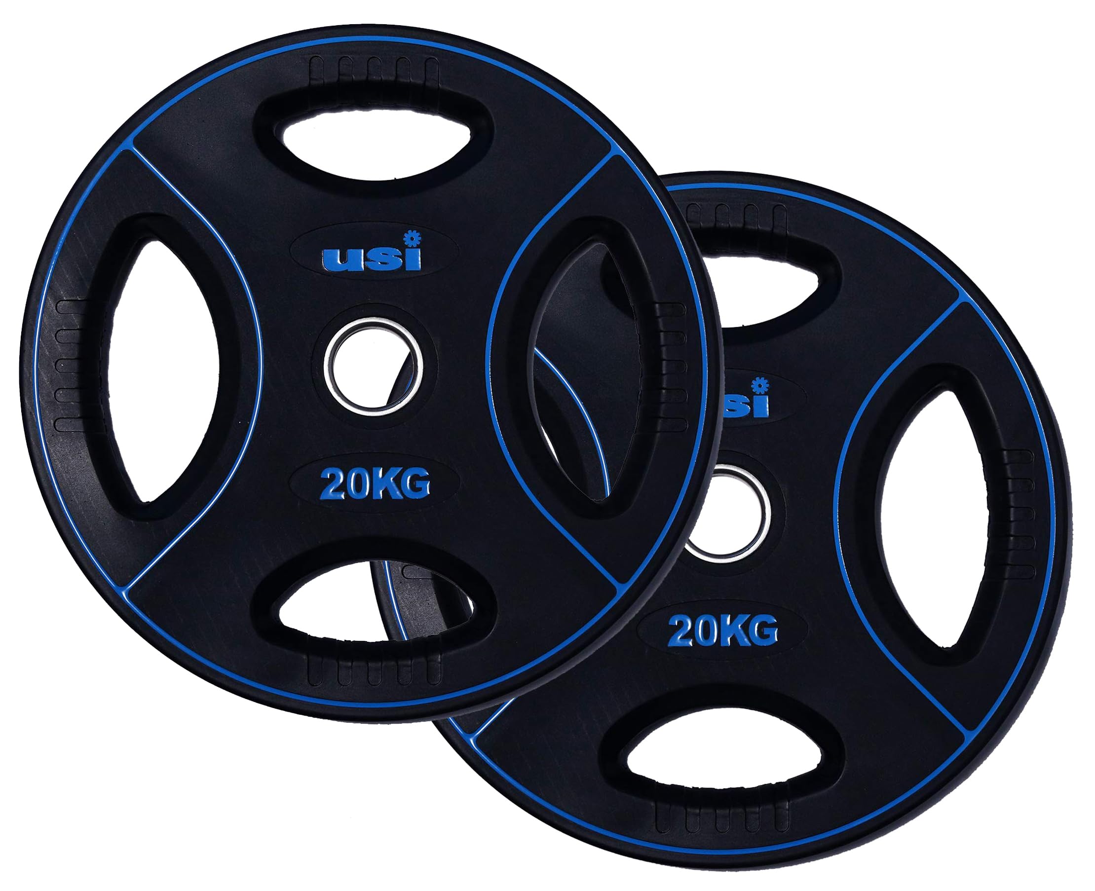 USI UNIVERSAL Weight Plates, TWP 20kg Pair Quad Grip Olympic Weight Plates For Home Gym 51mm, Rubber Coated Steel & TPU Construction, Steel Bush Olympic Hole, Ideal For Cross Training, Weight Lifting (B08QMMX5SZ) Amazon Price History, Amazon Price Tracker
