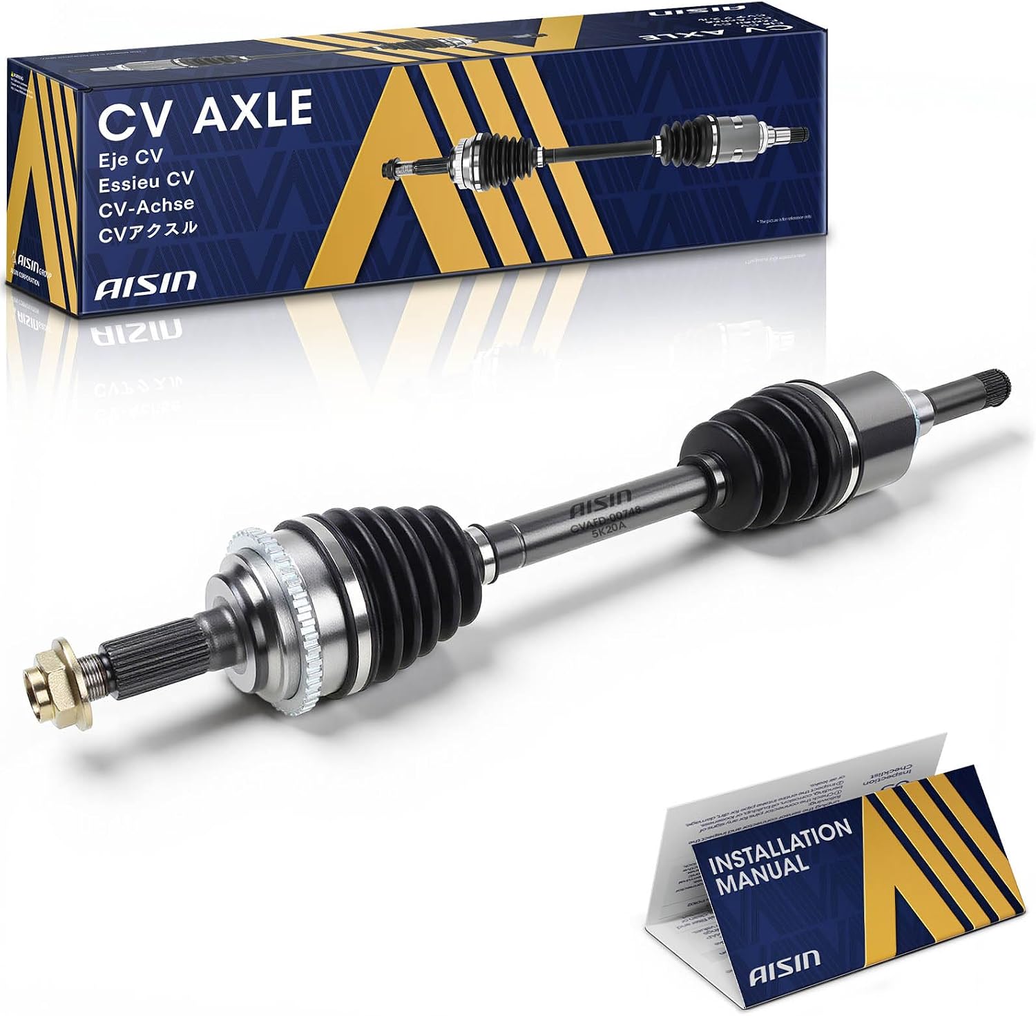 AISIN AFTERMARKET CVAFD-00748 Front Driver CV Axle Shaft Assembly - Compatible with Ford Fusion 2010-2012, Mercury Milan 2010-2011