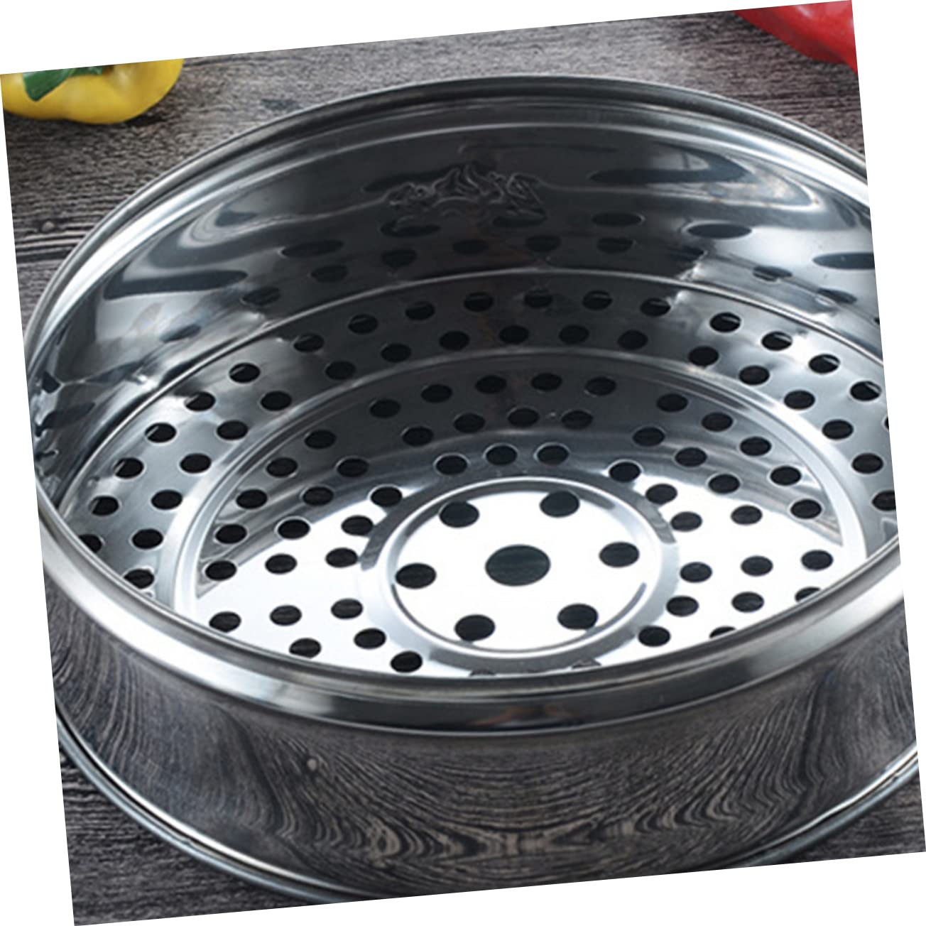 Cesta Vaporera Inoxidable 28Cm Duradera con Mango Anti-Calor para Cocinar al Vapor para y Verduras Utensilios de Cocina