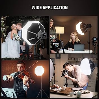 Softbox Lanterne NEEWER 30cm - Pour LED MS60/MS150 - Diffusion 360° - Pliage Rapide