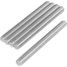 M10 x 150 mm 1.5mm Pitch 304 Stainless Steel Fully Threaded Rods Fasteners Pack of 5