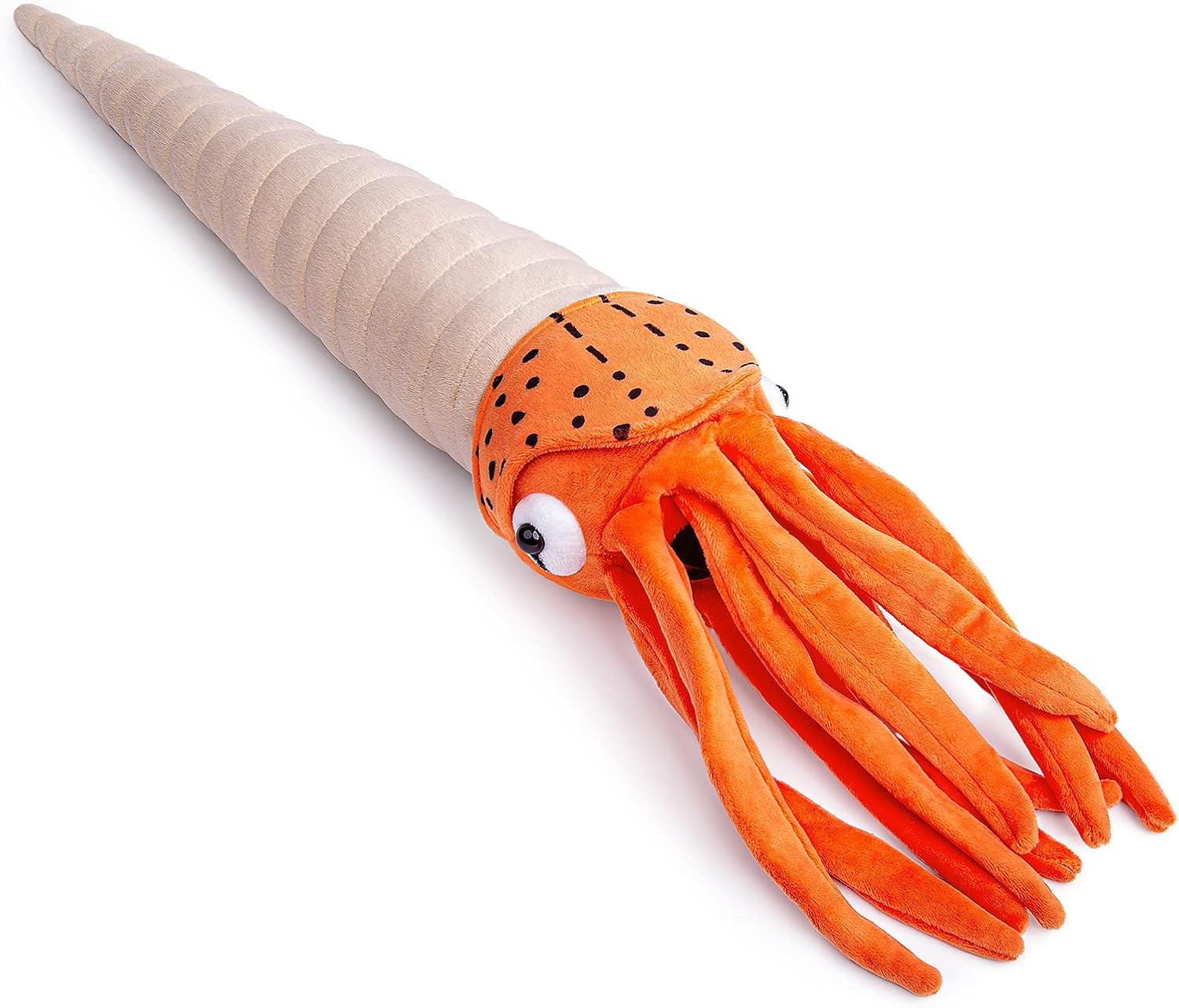ZHONGXIN MADE Realistic Cambrian Ancient Organism Anomalocaris Plush Toy - 21" Lifelike Cambrian Creature Anomalocaris Stuffed Animals Model Plushie, Unique Plush Gift for Kids
