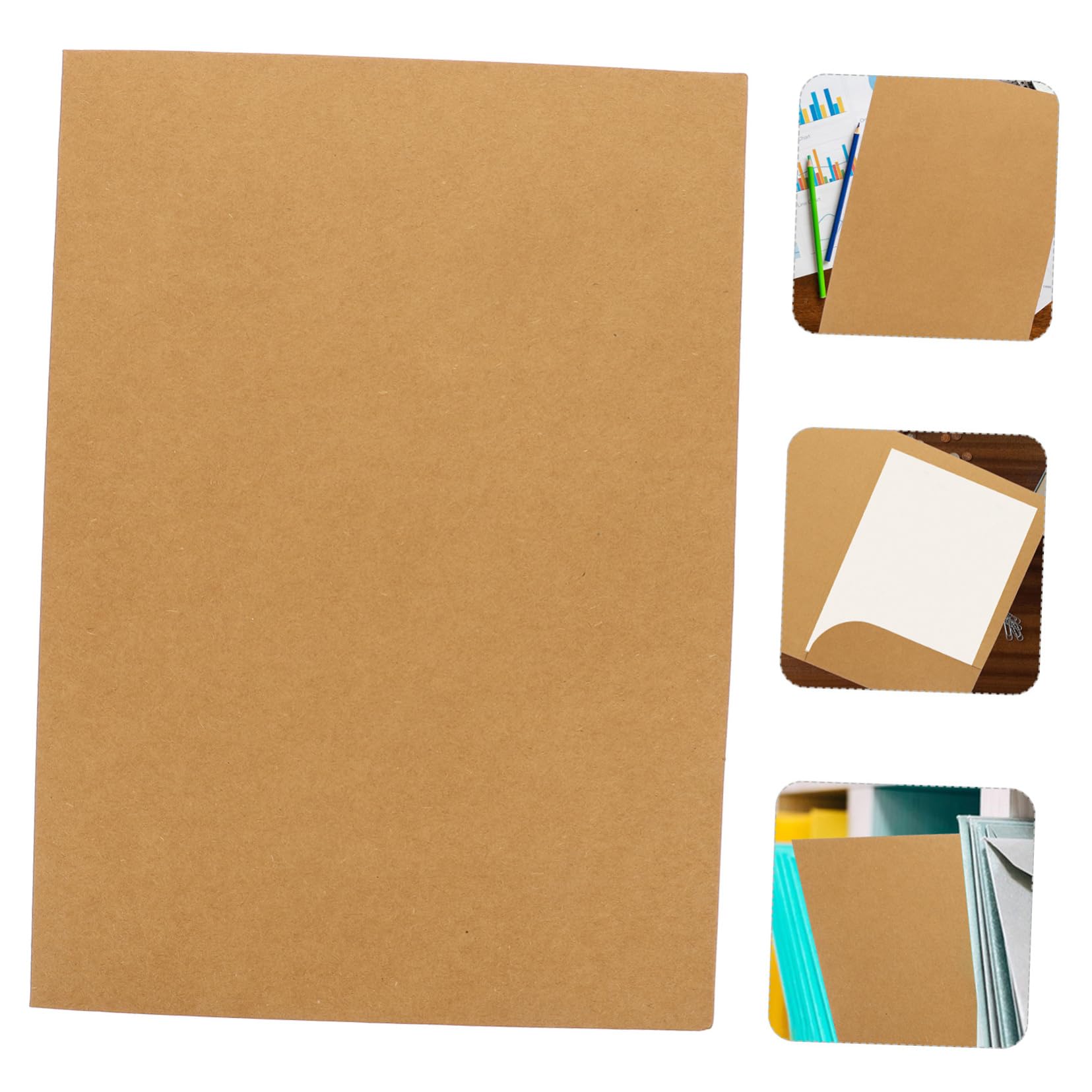 Dokumentenmappe aus Kraftpapier 20 Stück A4 für Rezepte und Angebote | Schulanfang Deko, Beschriftbar, Verschleißfest, Ordnet Unterlagen im Alltag