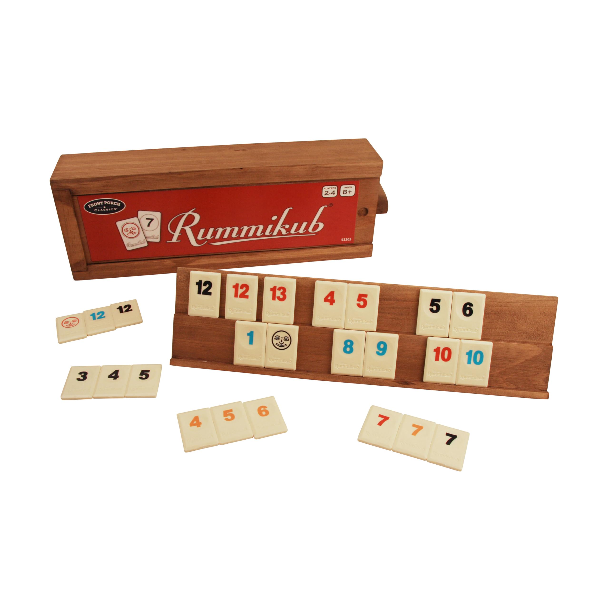 Rummikub Tile Game in Vintage Edition Wooden Storage Case Ages 8 product thumbnail 2