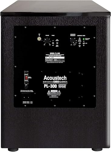 Miniatura 5 de B I C Acoustech Elite Series PL-300 Subwoofer alimentado de 12 pulgadas - 1400W con puertos Tri-Tuned y función de refuerzo de graves para la