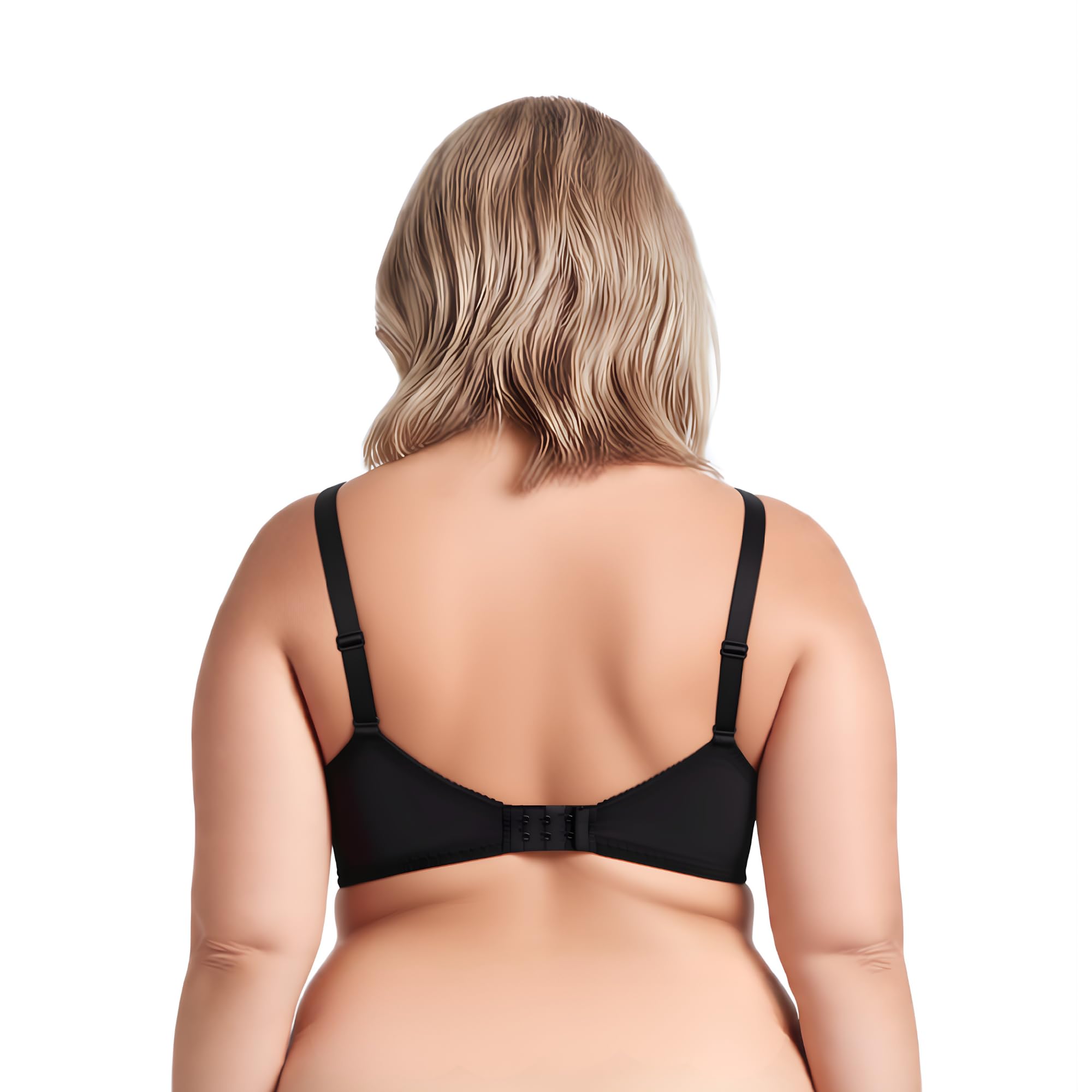 Curve Muse aux Femmes Grande Taille Minimiseur Soutien-Gorge à Armatures avec Broderie de Dentelle - Paquet de 2