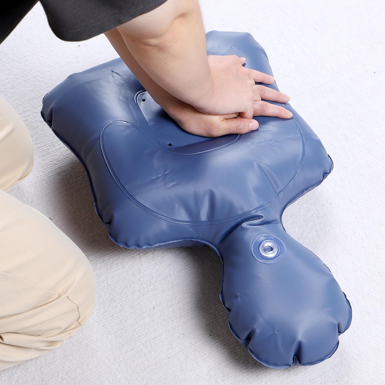 XFT CPR Manikins, Inflatable CPR Mannequin, CPR Dummy with Compression Feedback Device, Use for AED Trainer and Group Training, CPR Training Manikins Kit with Data Feedback, XFT-2017