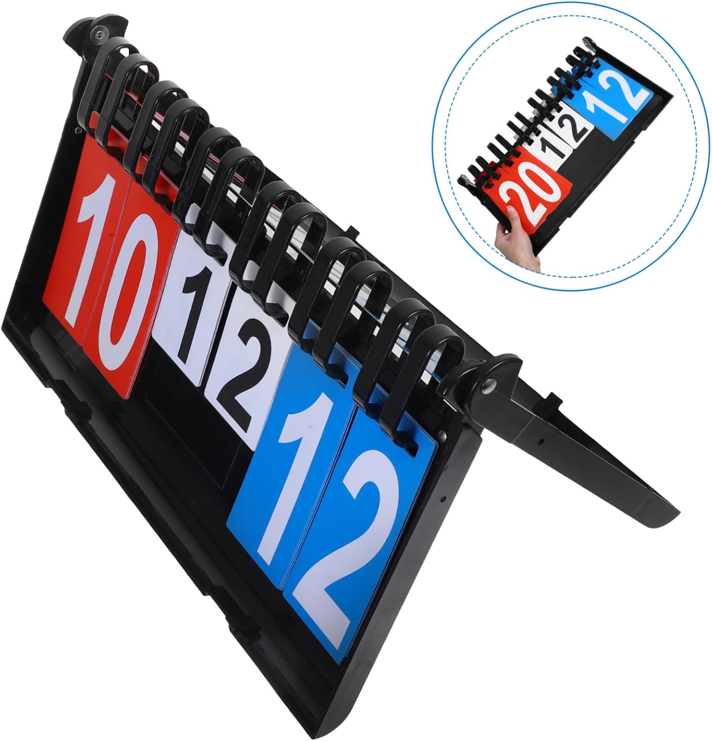 BESPORTBLE Portable Basketball Board Flip Scorekeeper for Soccer Tabletop Scoreboard Two- Display