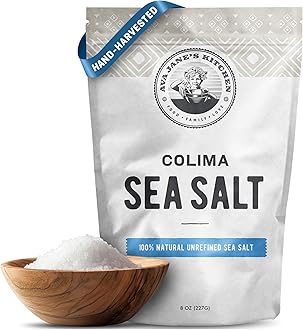 - Ava Jane's Kitchen - Colima Coarse Sea Salt - 100% Unrefined, Natural, and Hand-Harvested - Protects Heart - Shapes Figure - Boosts Mood, 227 Servings