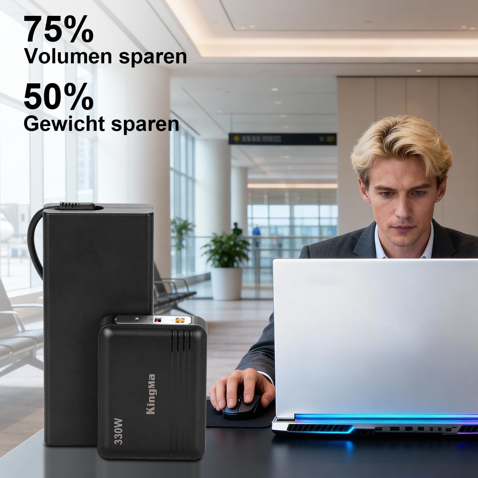 Ładowarka do laptopa Legion 7i GaN 330W z portem XT60 (20V/16,5A) 11/45mm PD 3.0 Quick Charge Adapter kompatybilny z Legion Slim 7i
