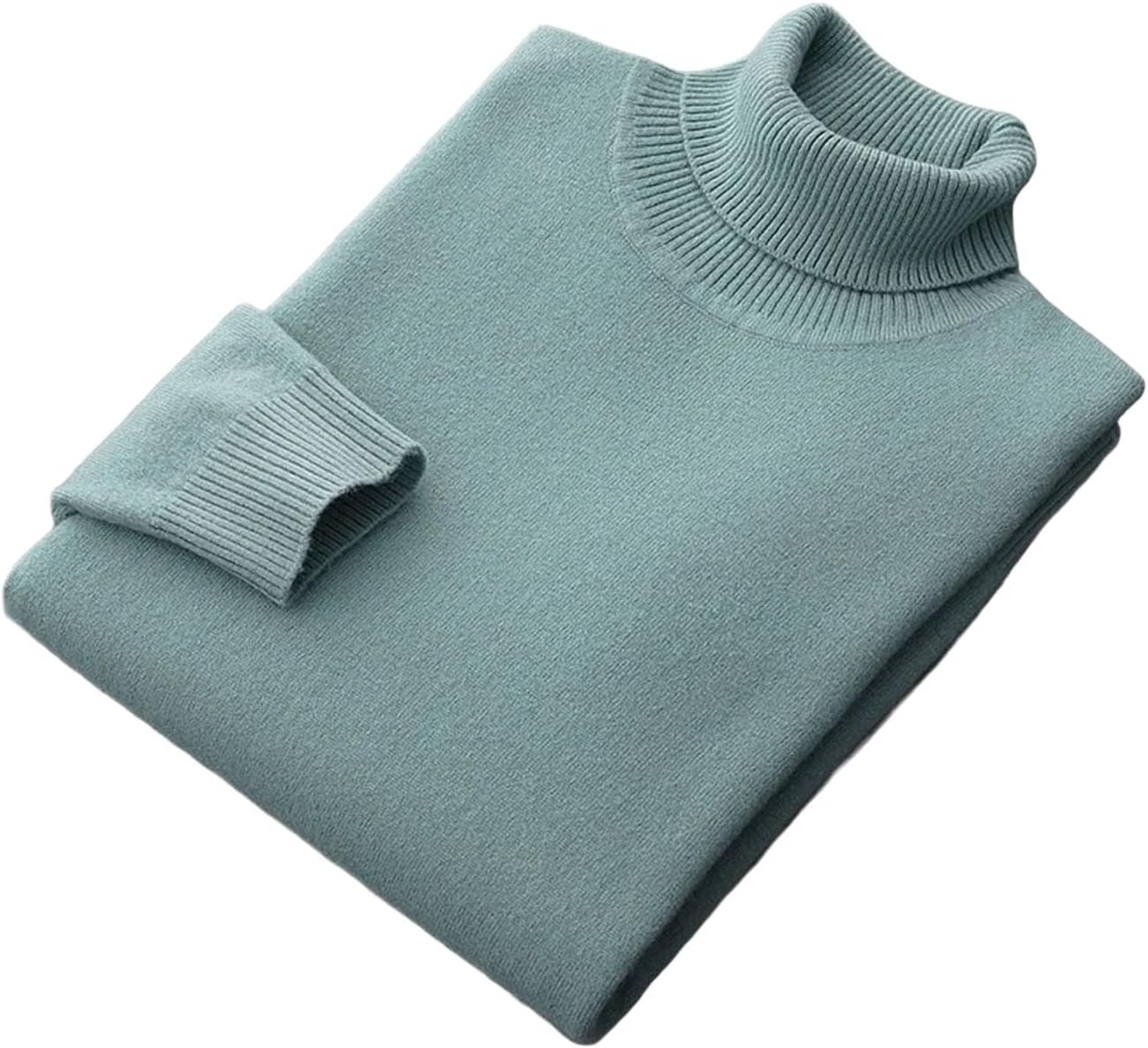 Men’s Cashmere Turtleneck Pullover Knit Sweater Soft Warm Basic Solid Long Sleeve Top