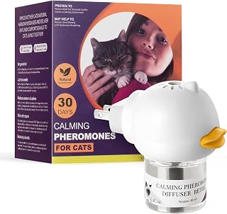 Anicura Cat Calming Pheromone Diffuser Kit | Advanced Support to Help Reduce Urine Spraying, Scratching, Fighting & Hiding Due to Stress.
