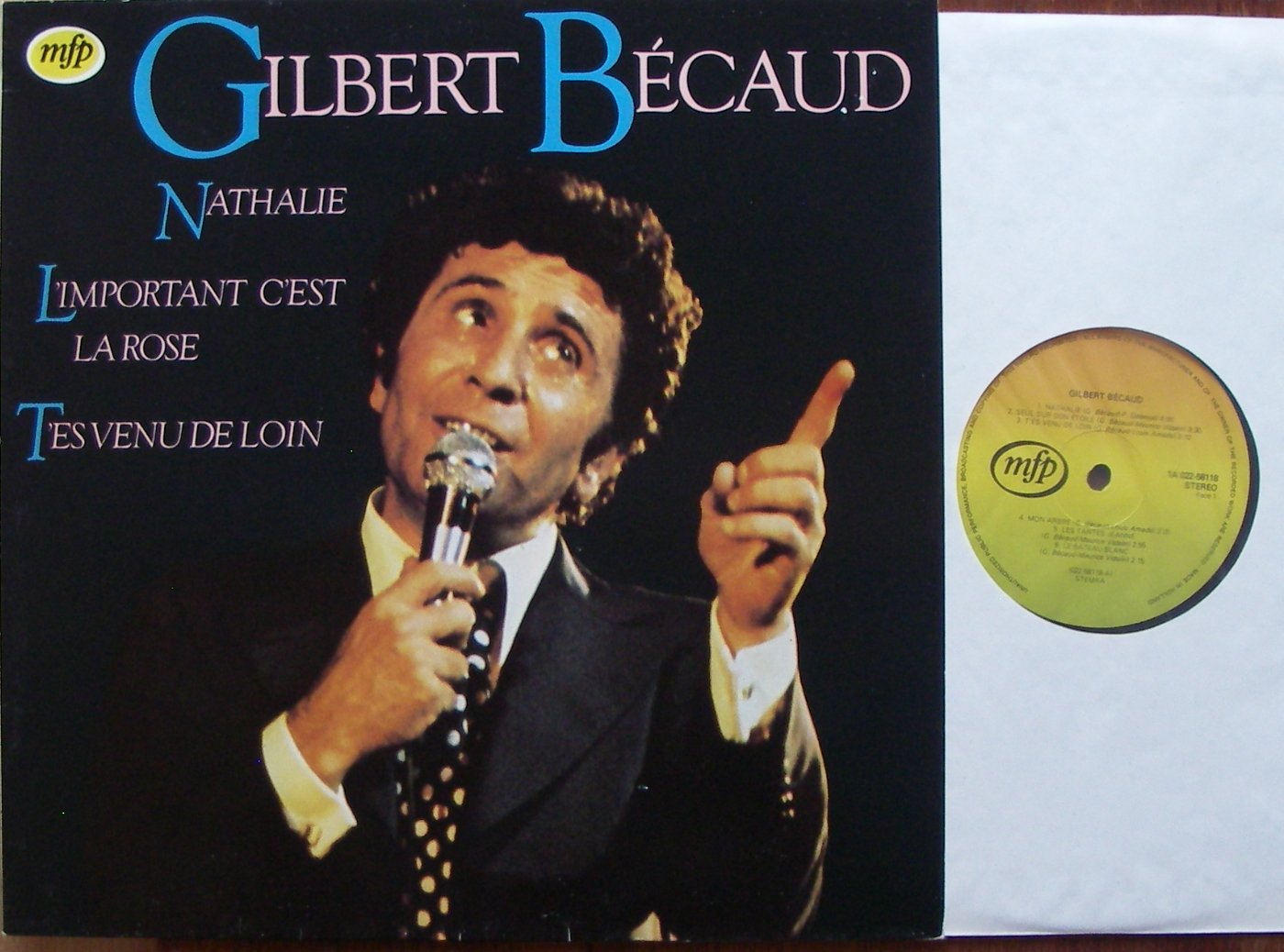 GILBERT BECAUD / NATHALIE / L IMPORTANT C EST LA ROSE / T ES VENU DE