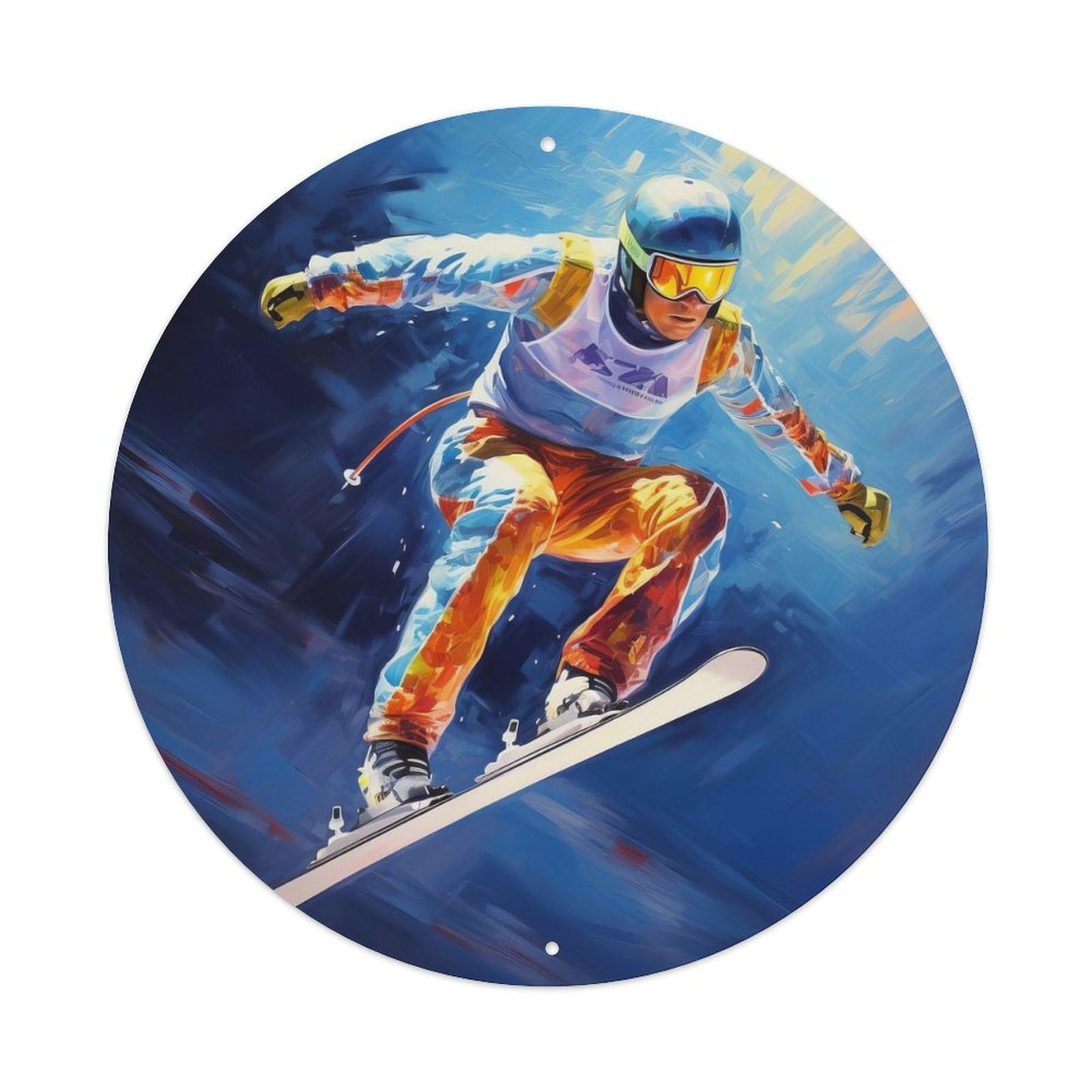 Extreme Sports Snowboard Snowfield Leaper Metal Tin Sign