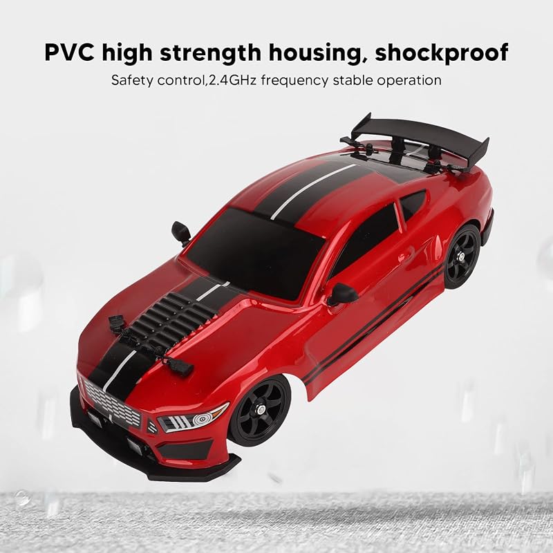 BuyWeek 2.4 GHz RC Drift Autó LED Fénnyel, 4WD Távirányított Versenyautó Gyerekeknek és Felnőtteknek