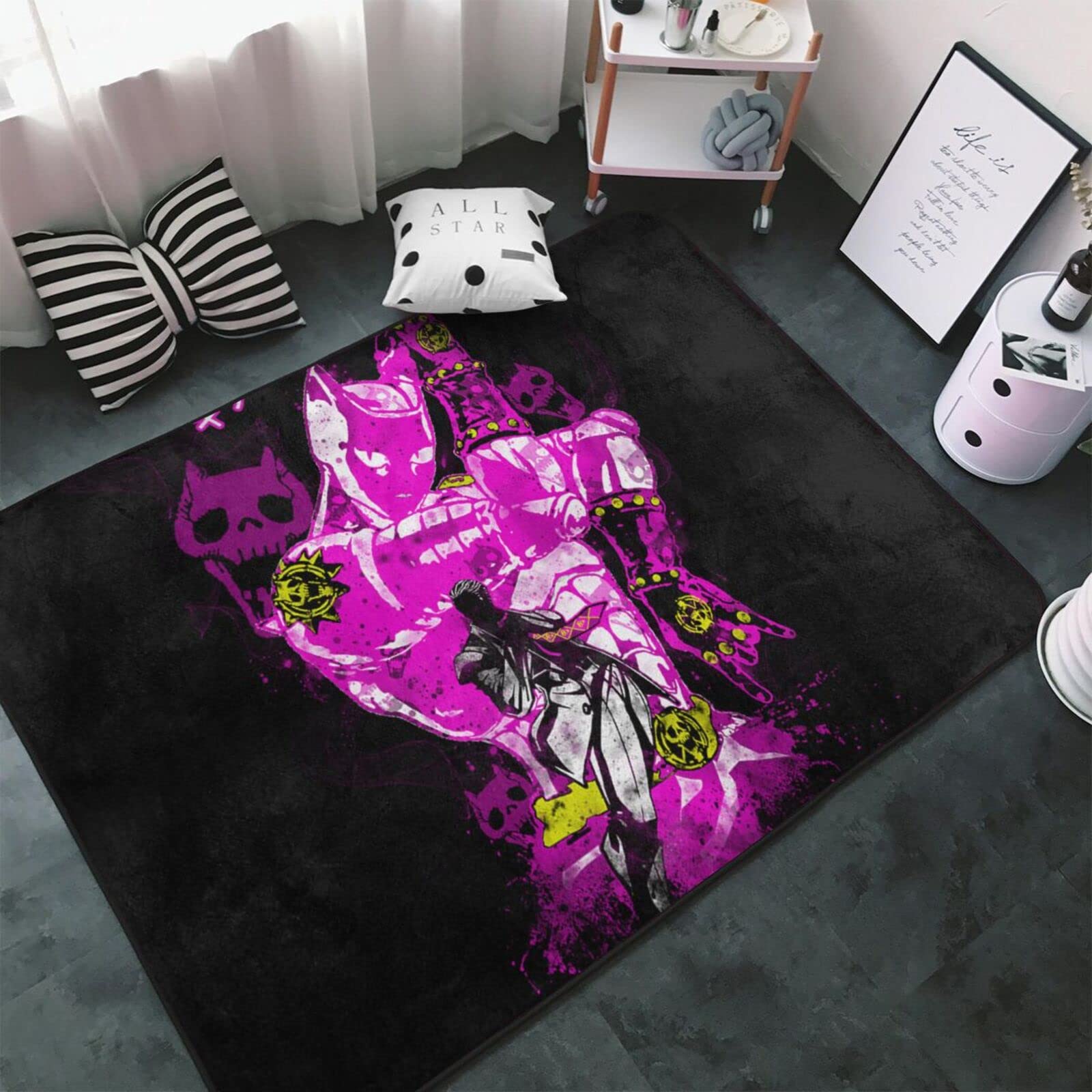 Amazon | ジョジョの奇妙な冒険 (10) カーペット 長方形 ラグマット