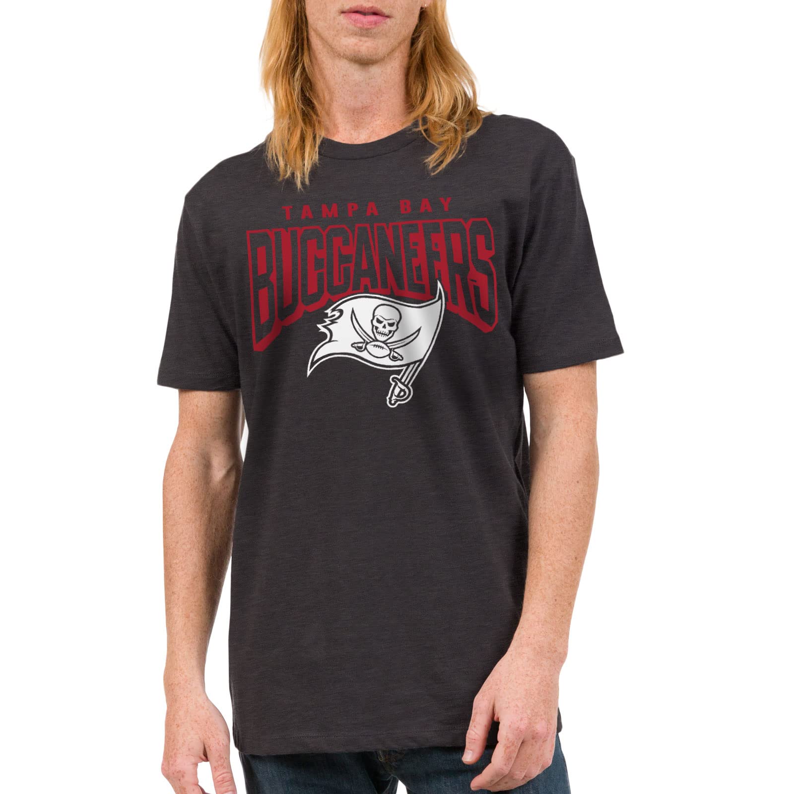 Junk Food Clothing x NFL - Bold Logo - Short Sleeve Fan Shirt for Men and Women - Officially Licensed NFL Apparel