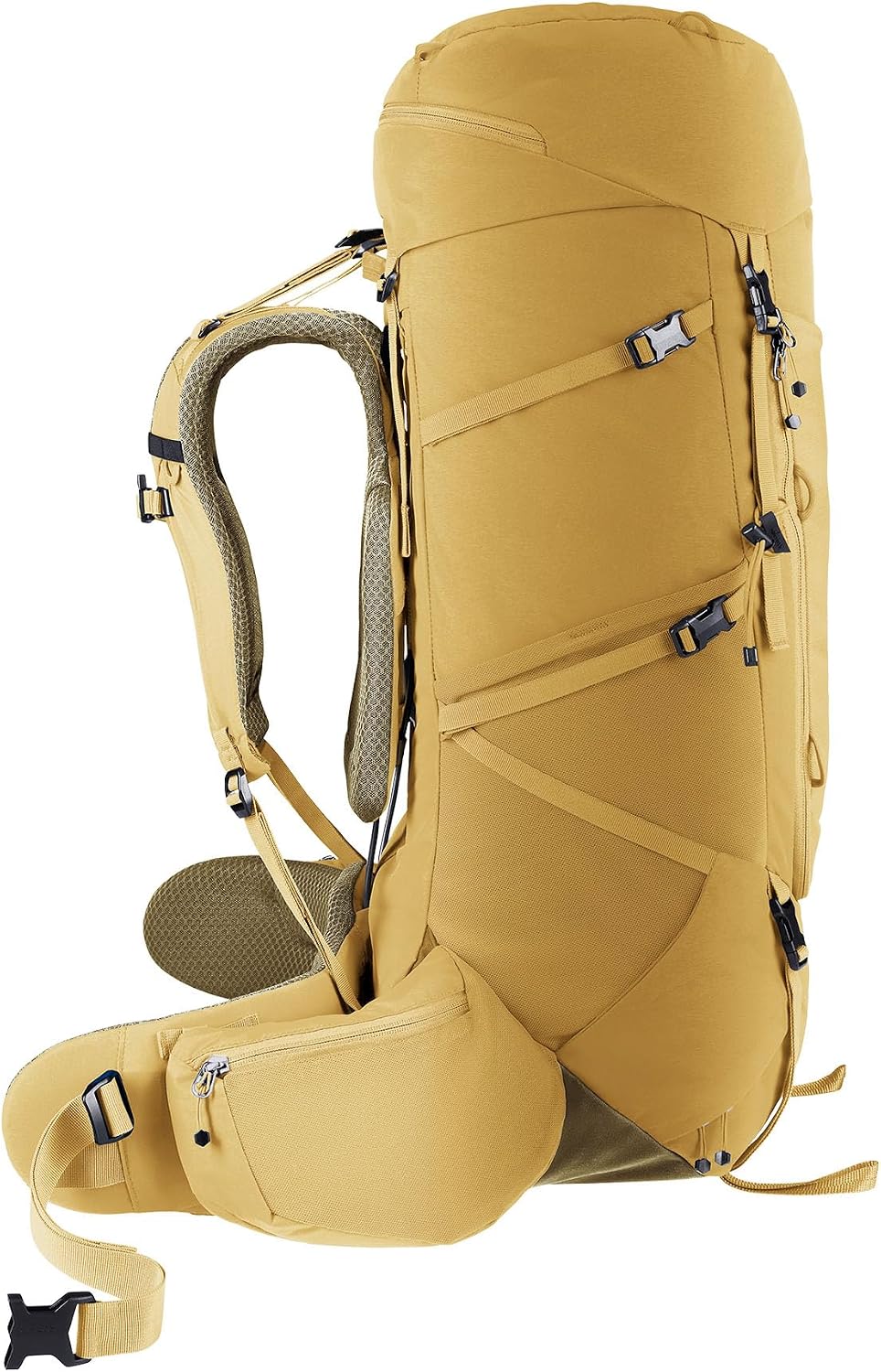 Deuter Aircontact Core 50+ 10L, Technical Multi-Day Hike Backpacking Pack - Savanna-Nori
