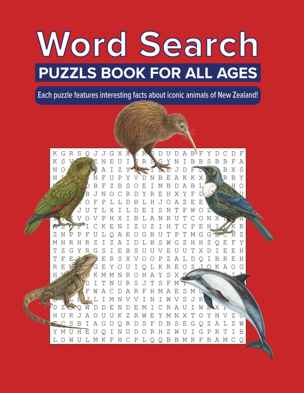 Wildlife Treasures of New Zealand: Word Puzzle Collection: Discover 50 Word Searches for Nature and Puzzle Lovers