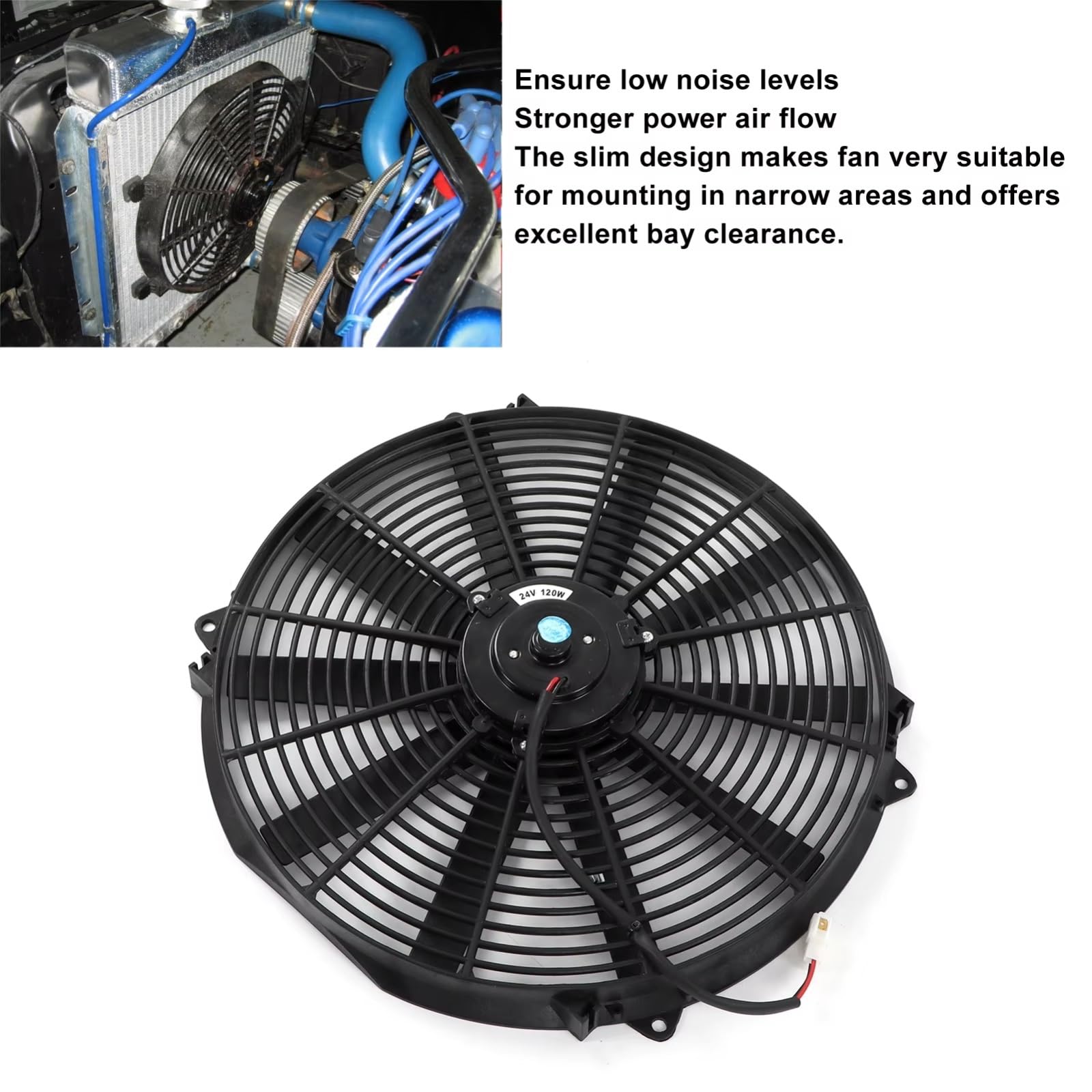 Ventola Motore Auto Kit Di Montaggio Elettrico Ventola Sottile Raffreddamento Universale Per Auto Per Radiatore Raffreddamento Climatizzazione Olio Intercooler Trasmissione